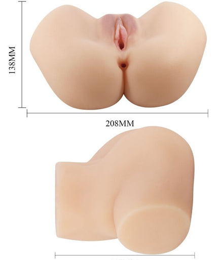 CRAZY BULL - REALISTIC VAGINA AND ANUS HAILEY VIBRATOR