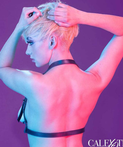 CALEXOTICS - EUPHORIA HALTER BUCKLE HARNESS BLACK