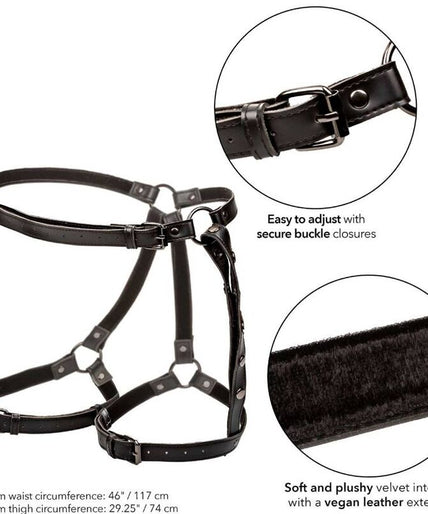 CALEXOTICS - EUPHORIA PLUS SIZE RIDING THIGH HARNESS