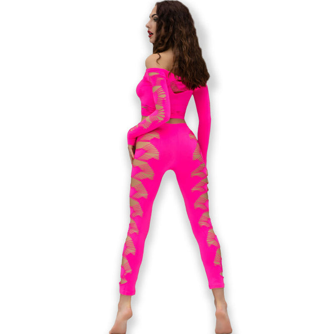CHILIROSE - CR 4632 TOP & BROEK FUCHSIA S/L