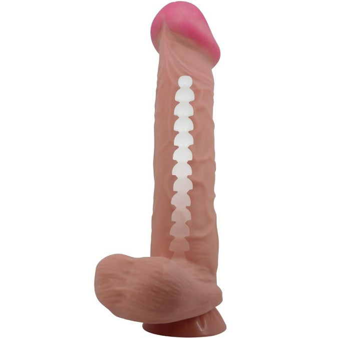 Pleasurements – Pretty Love – Sliding Skin Realistic Dildo Brown 26 Cm