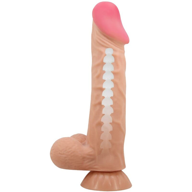 Pleasurements – Pretty Love – Realistische schuifhuid dildo vlees 24 cm