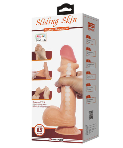 Pretty Love – Sliding Skin Realistic Dildo Flesh 21.8 cm