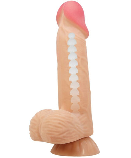 PRETTY LOVE - SLIDING SKIN SERIES REALISTISCHE DILDO MET BEWEEGBARE HUID ZUIGNAP 20.6 CM