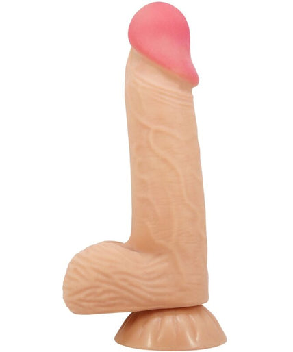 PRETTY LOVE - SLIDING SKIN SERIES REALISTISCHE DILDO MET BEWEEGBARE HUID ZUIGNAP 20.6 CM