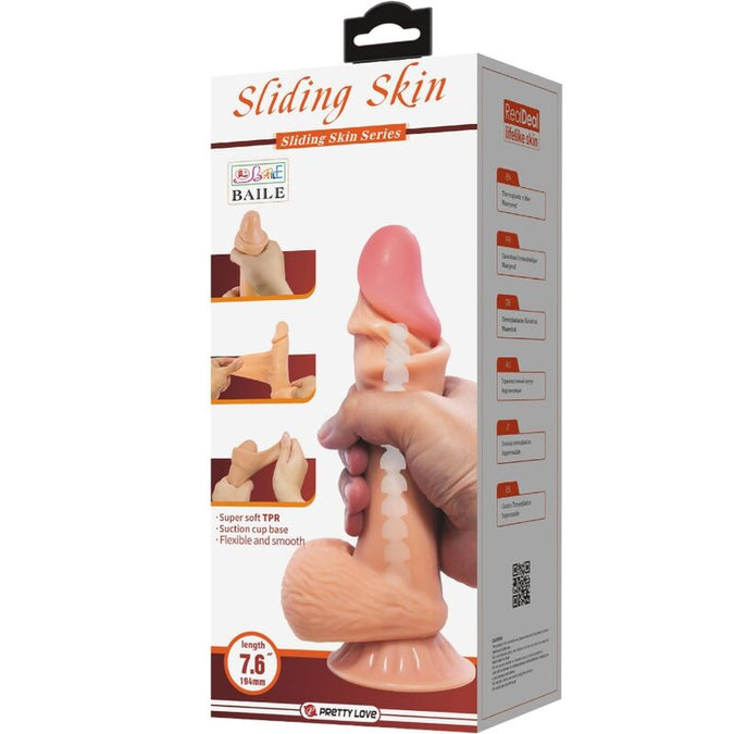 Pleasurements – Pretty Love – Sliding Skin Realistic Dildo Flesh 19.4 Cm