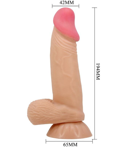 Pleasurements – Pretty Love – Sliding Skin Realistic Dildo Flesh 19.4 Cm