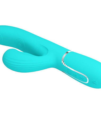 PRETTY LOVE - PERLITA MULTIFUNCTION 3 IN 1 G-SPOT VIBRATOR AQUA GREEN