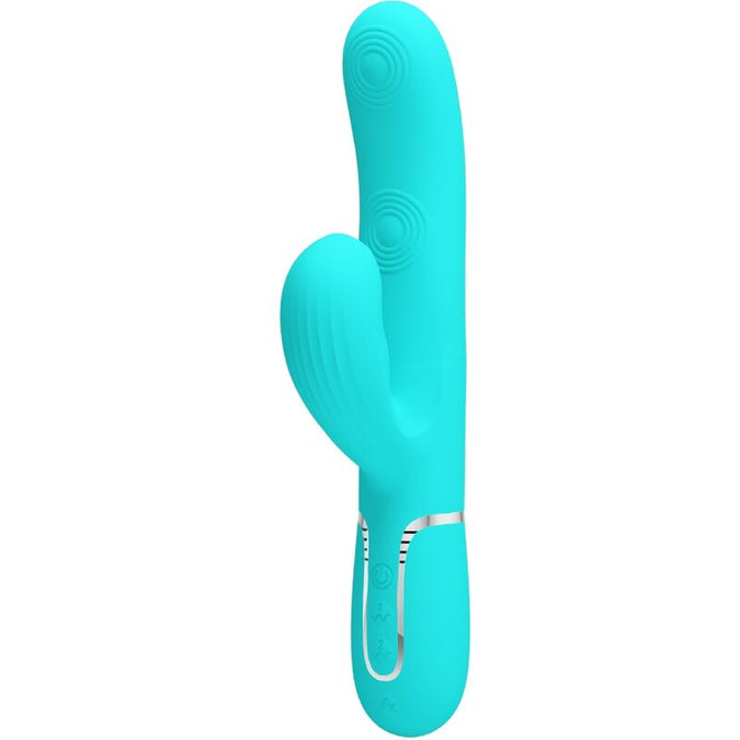 Pretty Love – Perlita Multifunctionele 3-in-1 G-Spot Vibrator Aqua Groen