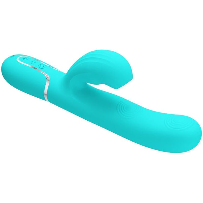 Pretty Love – Perlita Multifunctionele 3-in-1 G-Spot Vibrator Aqua Groen