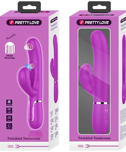 PRETTY LOVE - PERLITA MULTIFUNCTION 3 IN 1 G-SPOT VIBRATOR VIOLET