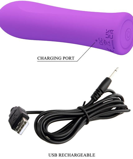 PRETTY LOVE - ALFREDA SUPER POWER VIBRATOR AQUA PURPLE