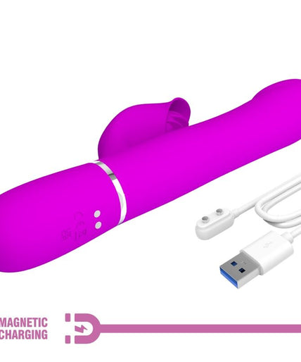 PRETTY LOVE - RABBIT VIBRATOR PEARLS VIOLET