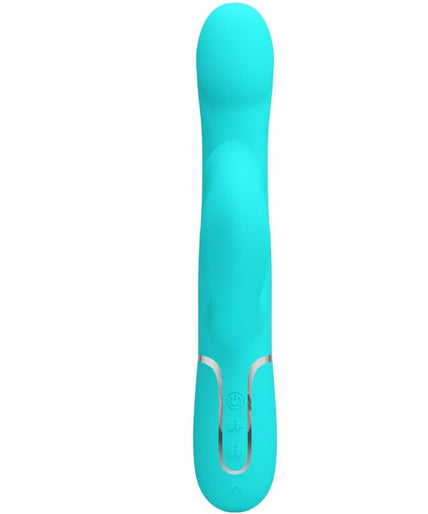 PRETTY LOVE - RABBIT VIBRATOR PEARLS AQUA GREEN