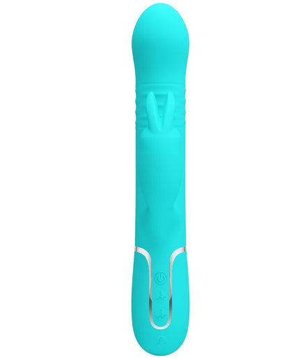 PRETTY LOVE - COALE RABBIT VIBRATOR PEARLS AQUA GREEN