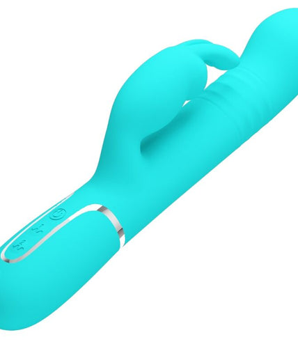 PRETTY LOVE - COALE RABBIT VIBRATOR PEARLS AQUA GREEN