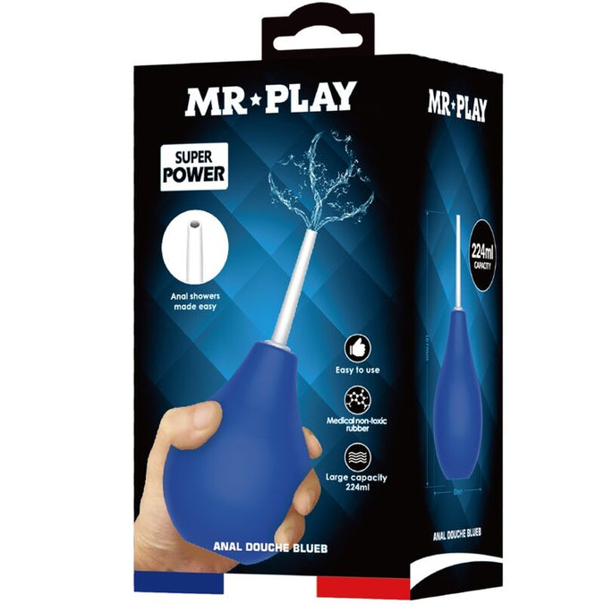 MR PLAY - ANAAL DOUCHE BLAUW SUPER KRACHT BLAUW
