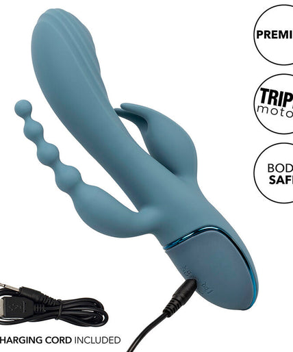 CALEXOTICS - VIBRATOR TRIPLE ECSTASY GREY