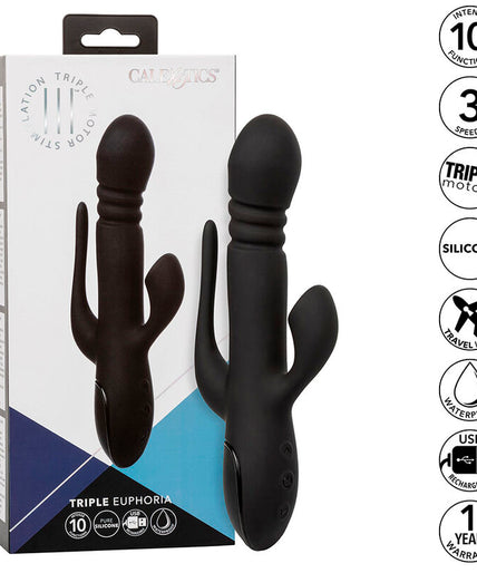 CALEXOTICS - VIBRATOR TRIPLE EUPHORIA BLACK