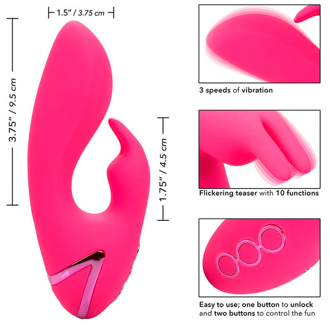 Calexotics – So. Cal Sunshine Vibrator Rabbit Fuchsia By California Dreaming