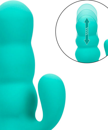 CALEXOTICS - DEL MAR DIVA VIBRATOR RABBIR AQUA GREEN BY CALIFORNIA DREAMING