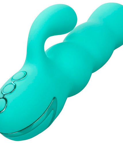 CALEXOTICS - DEL MAR DIVA VIBRATOR RABBIR AQUA GREEN BY CALIFORNIA DREAMING