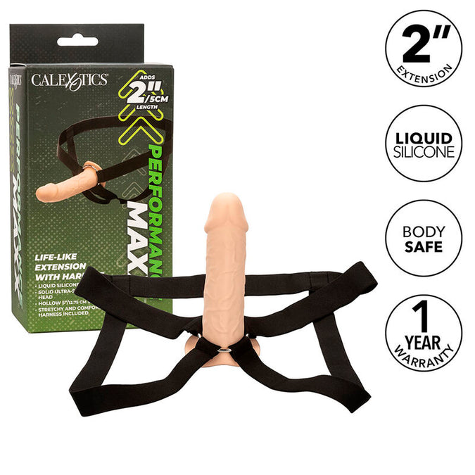 Calexotics – Performance Maxx Life – Like Extension met harnas lichte huid