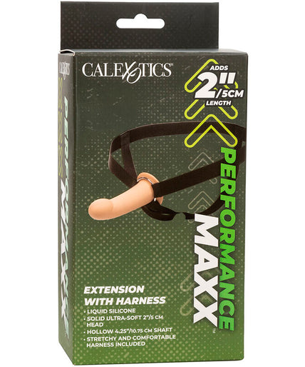 CALEXOTICS - PERFORMANCE MAXX EXTENSION WITH HARNESS LIGHT SKIN