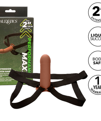 CALEXOTICS - PERFORMANCE MAXX EXTENSION MET HARNAS BRUINE HUID
