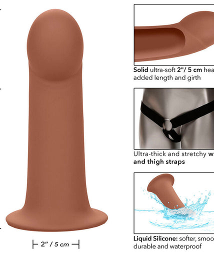 CALEXOTICS - PERFORMANCE MAXX EXTENSION WITH HARNESS BROWN SKIN