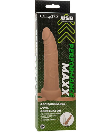 CALEXOTICS - PERFORMANCE MAXX RECHARGABLE DUAL PENETRATOR LIGHT SKIN