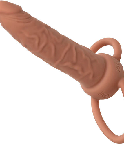 CALEXOTICS - PERFORMANCE MAXX RECHARGABLE DUAL PENETRATOR BROWN SKIN