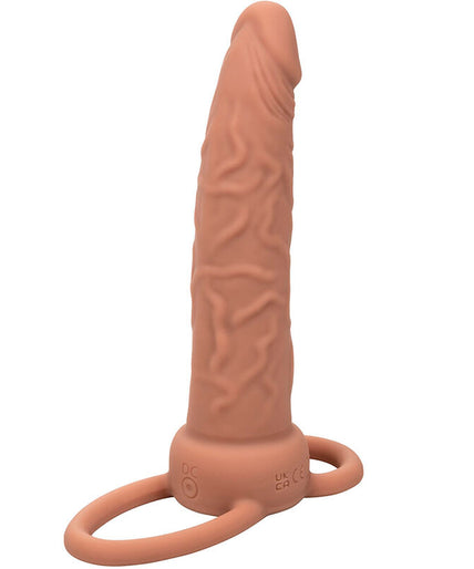 CALEXOTICS - PERFORMANCE MAXX RECHARGABLE DUAL PENETRATOR BROWN SKIN