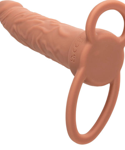 CALEXOTICS - PERFORMANCE MAXX RECHARGABLE DUAL PENETRATOR BROWN SKIN