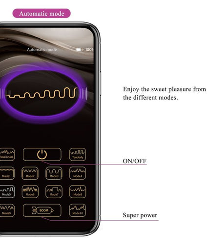 PRETTY LOVE - NYMPH VIBRATING EGG APP CONTROLLED LILA