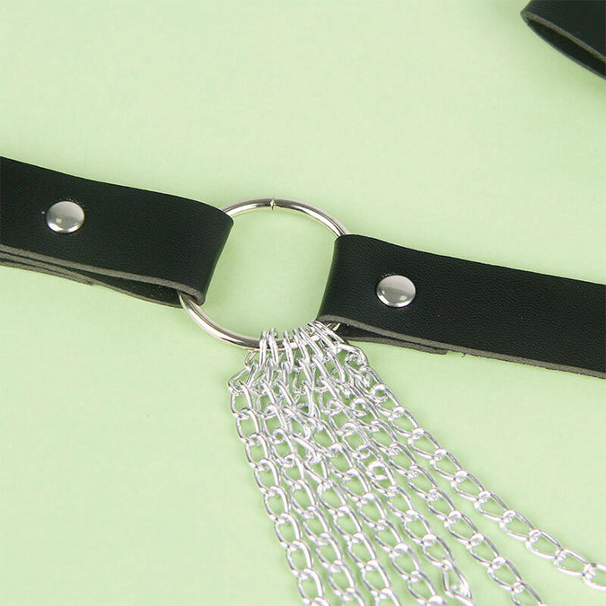 Subblime – Leren Kettingriem Zwart One Size
