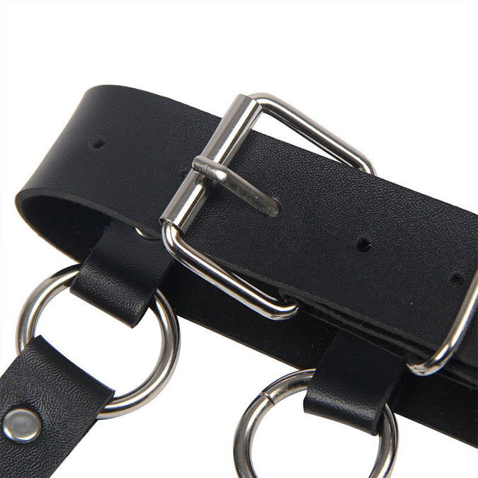 Subblime – Chest Harness With Big Ring Chains One Size