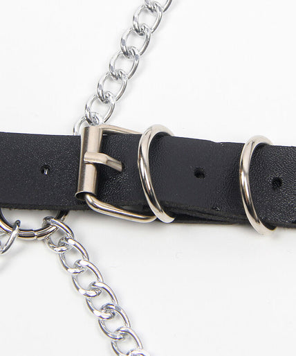 SUBBLIME - FULL BODY HARNESS WITH STAR CHAINDETAIL ONE SIZE