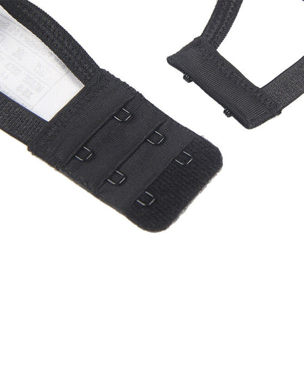 SUBBLIME - SET VAN 3 STUKS BH + STRING + KANTEN JARRETEL ZWART S/M