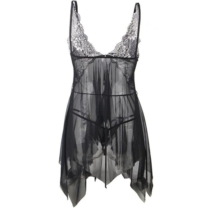 Subblime – Babydoll Fabric Tulle Chest Lace L/xl