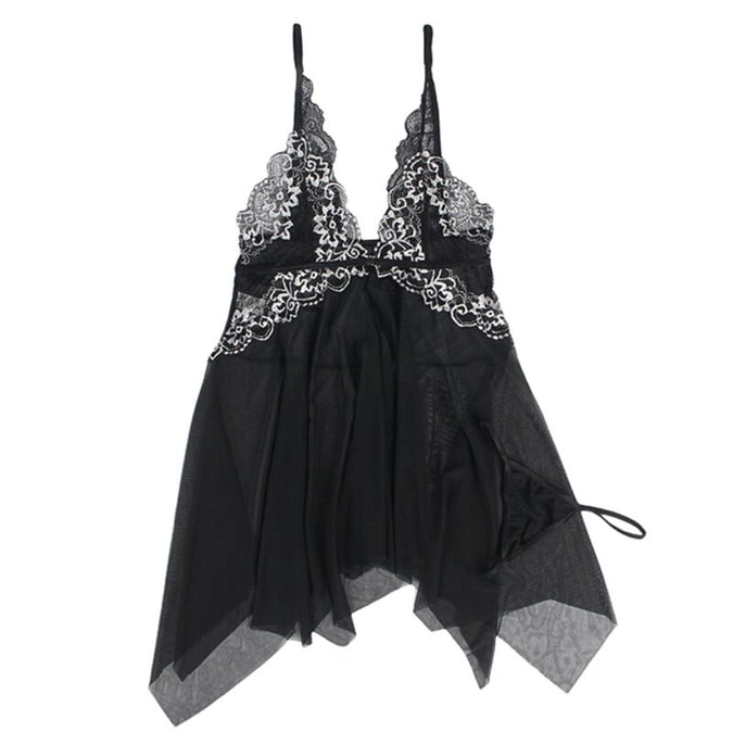 Subblime – Babydoll Fabric Tulle Chest Lace L/xl