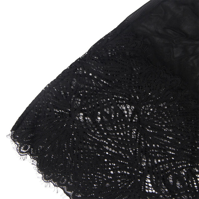 Subblime – Babydoll met verstelbare kanten bandjes Zwart S/m