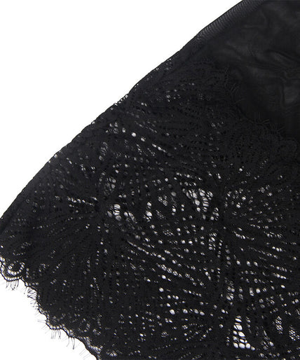 Subblime – Babydoll met verstelbare kanten bandjes Zwart L/xl