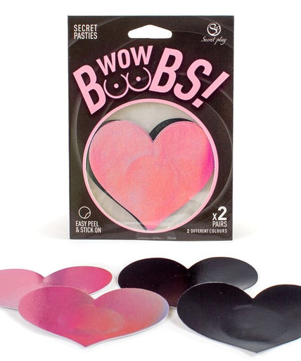 SECRET PLAY - WOW TIETEN! HART NIPPLE COVERS