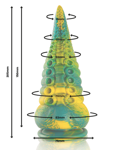 EPIC - CETUS GREEN TENTACLE DILDO LARGE SIZE