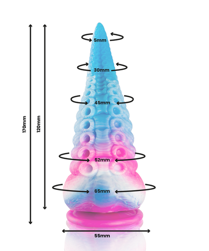 EPIC - PHORCYS BLUE TENTACLE DILDO SMALL SIZE