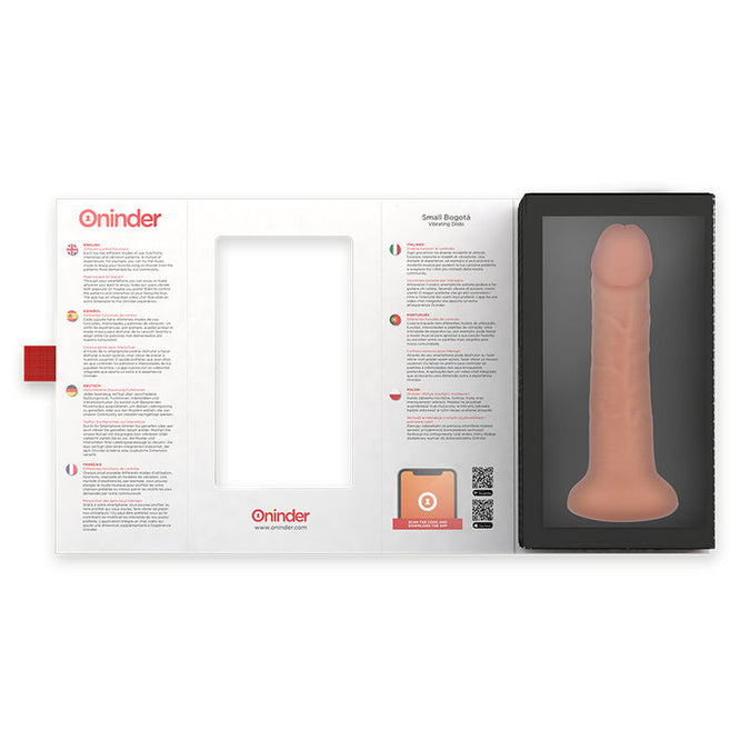 ONINDER - KLEINE BOGOTÁ VIBRATOR DILDO 9 SNELHEDEN NATUURLIJK 17,5 CM -O- 4 CM - GRATIS APP