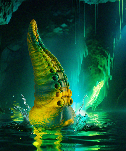 EPIC - CETUS GREEN TENTACLE DILDO SMALL SIZE