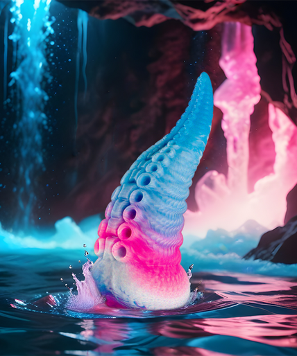 EPIC - PHORCYS BLAUWE TENTAKEL DILDO KLEIN FORMAAT