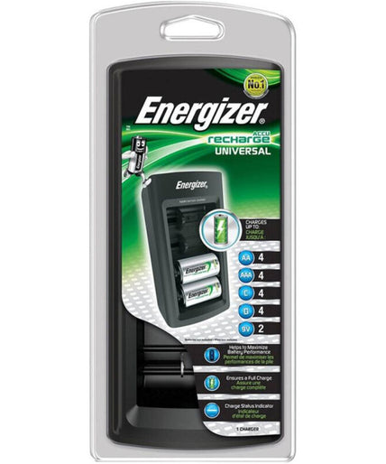 ENERGIZER - UNIVERSELE OPLADER VOOR BATTERIJEN